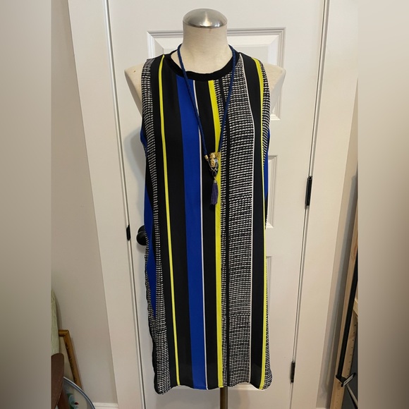 Graphic stripe long sleeveless tunic - Picture 6 of 8